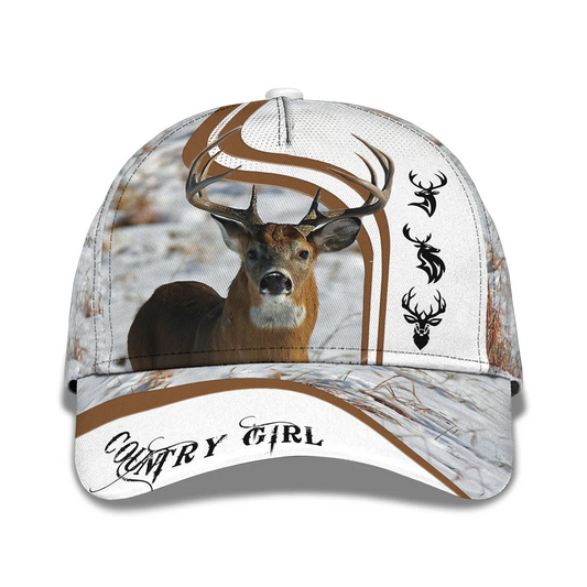 Country Girl Ball Cap Hunting Camo Baseball Cap CA0392