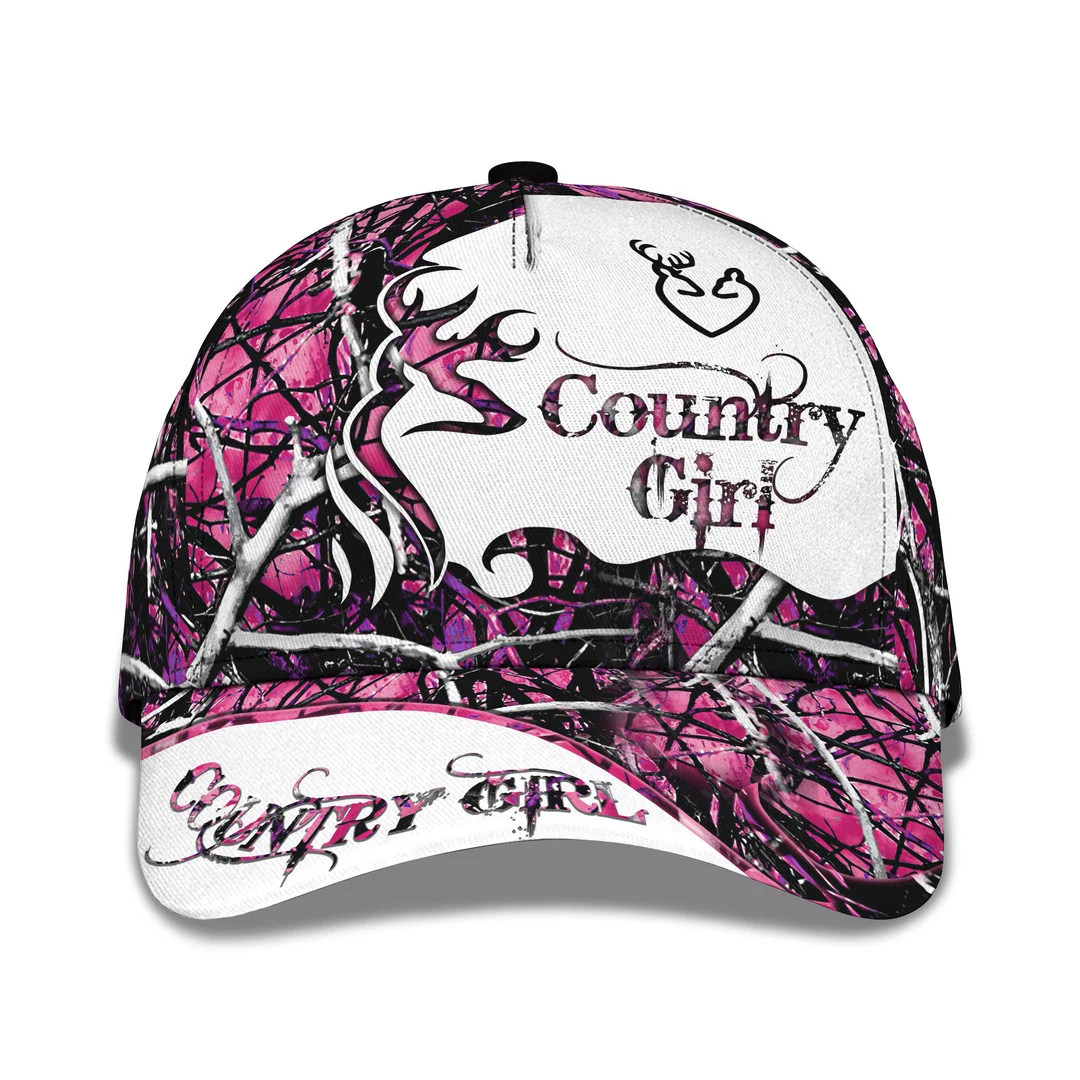 Country Girl Ball Cap Hunting Camo Baseball Caps for Women CA0385