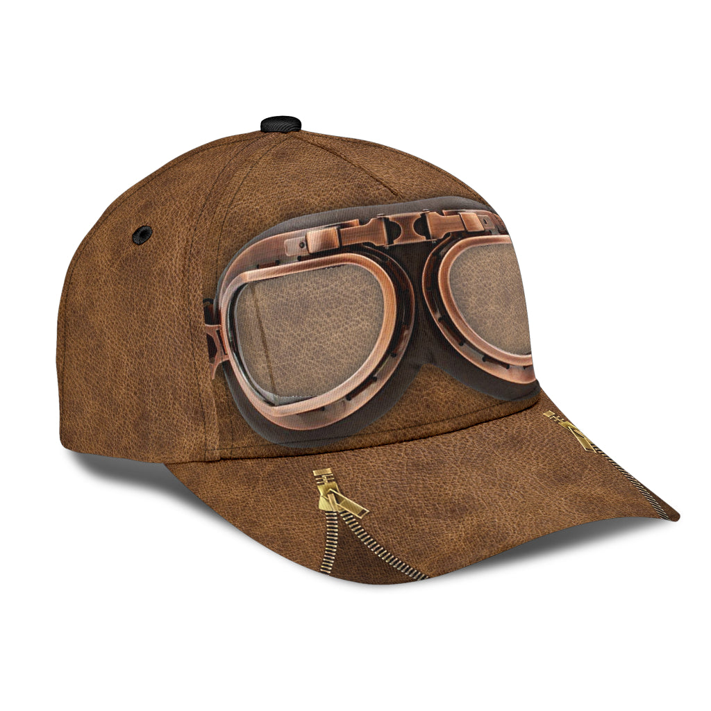 Personalized Pilot Brown Classic Cap, Personalized Gift for Pilot CA0222