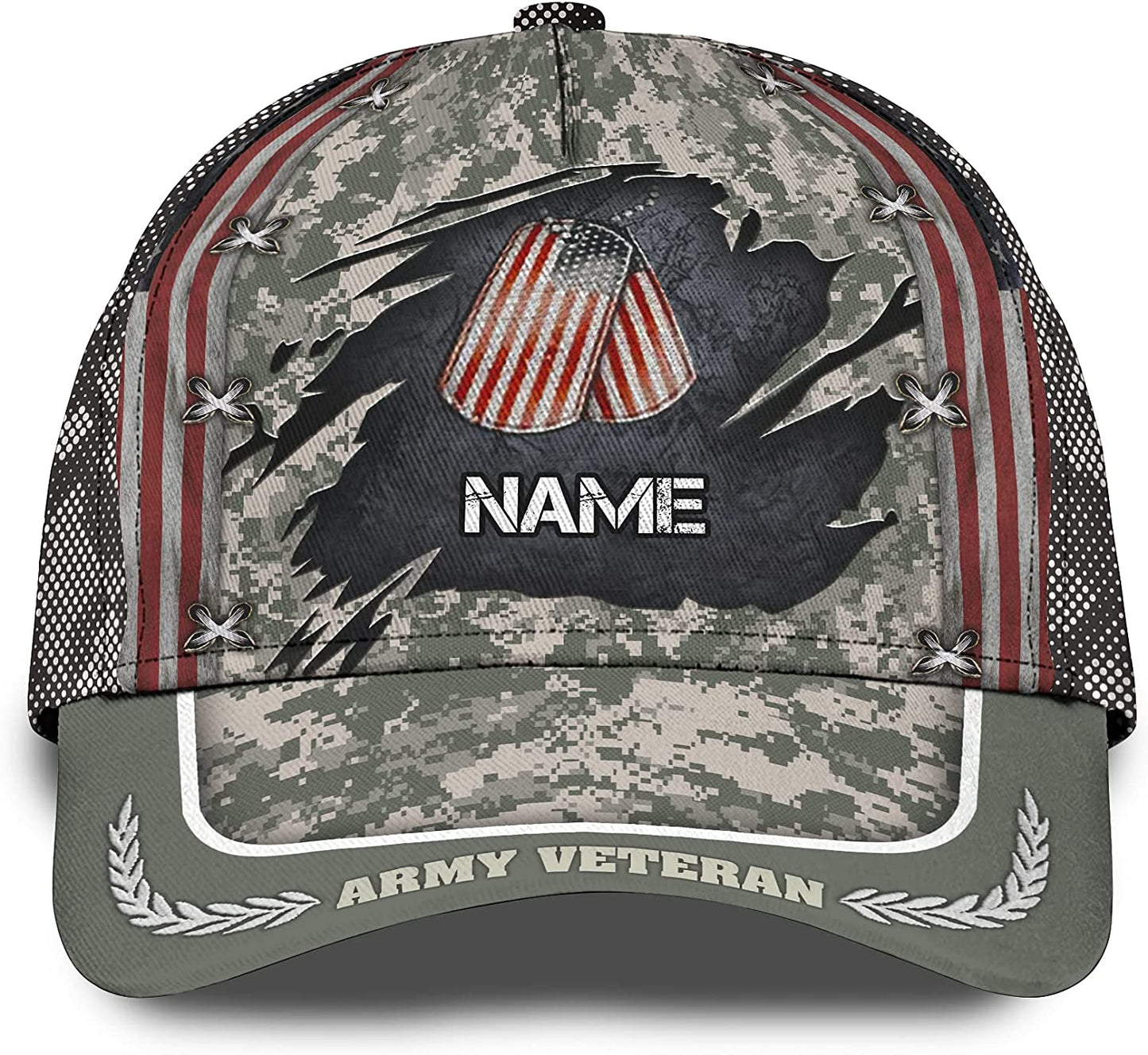 Personalized Name Veteran 3D Cap, Gift For Veteran Day, Father's Day Gift CA0261