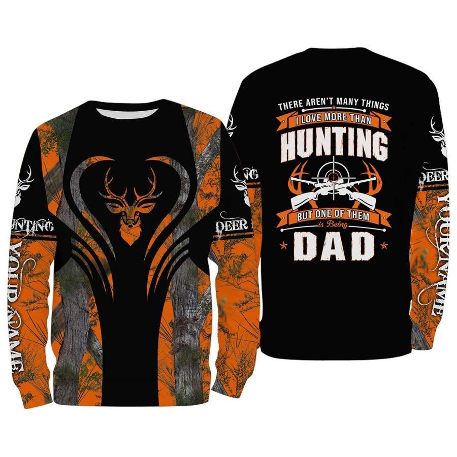 Custom Name 3D All Over Print Shirts Hunting Dad, Father Day Gift From Son Daughter TO0106