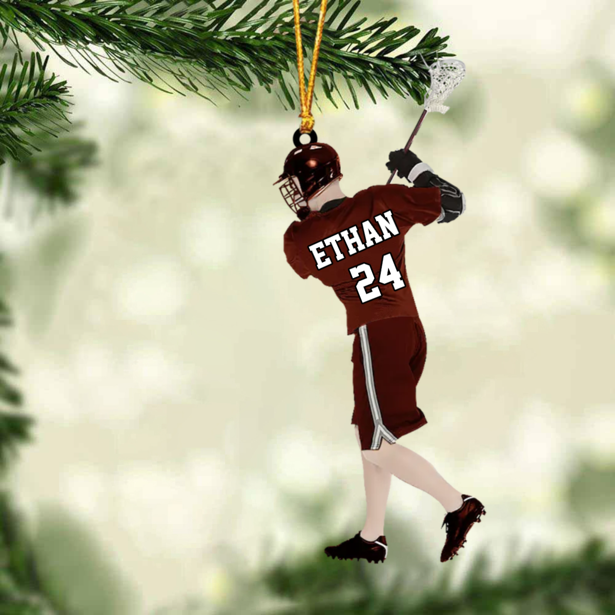 Custom Personalized Lacrosse Players Christmas Ornament, Gift for Lacrosse Lovers-2 SO0966