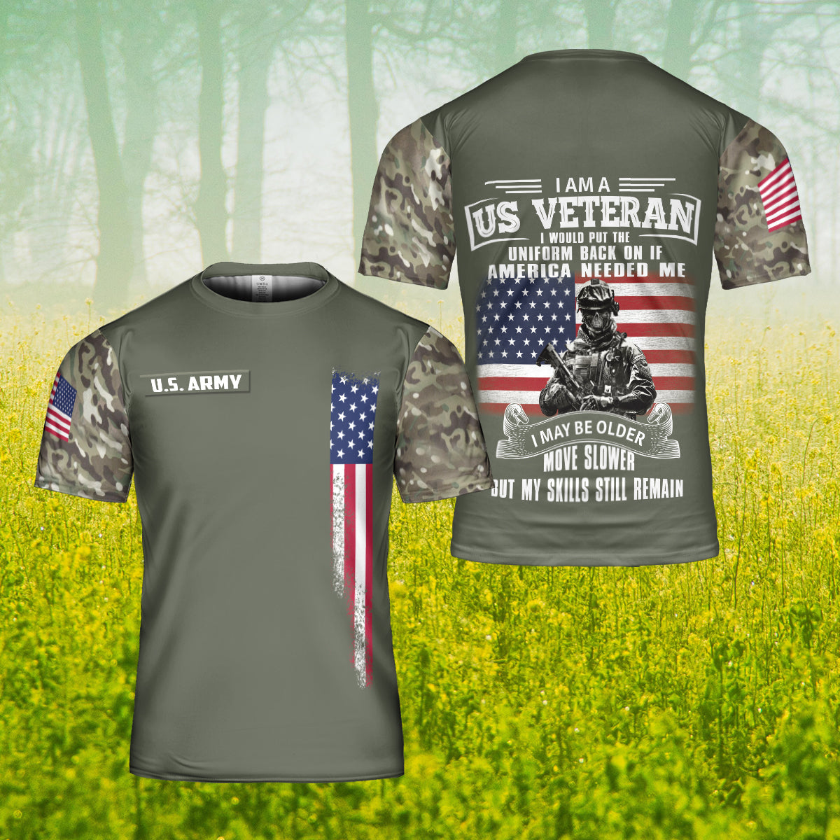 Veteran Shirt 3D All Over Printed T Shirt For American Veteran I Am A Us Veteran Shirts TO0926