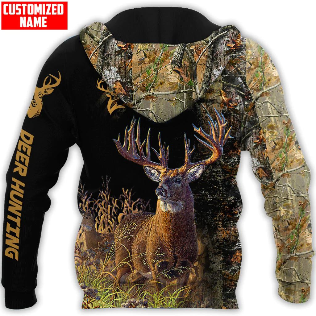 Custom Deer Hunting Hoodie 3D All Over Print, Hunter Hoodie, Hunting Dad Premium Hoodies, Gift For Hunter SO0460