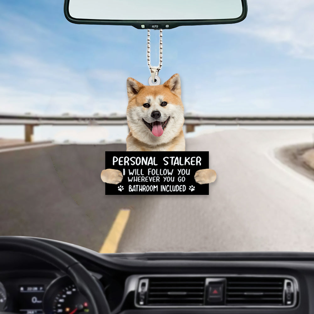 Akita Inu Dog Personal Stalker Car Hanging Ornament OO1058