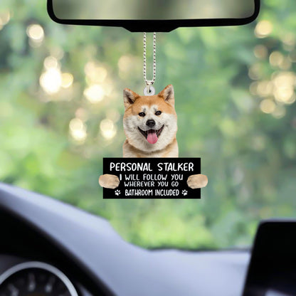 Akita Inu Dog Personal Stalker Car Hanging Ornament OO1058