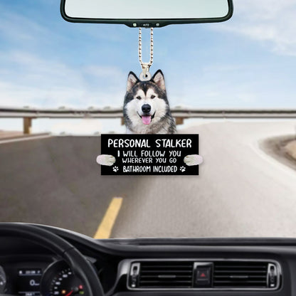 Alaskan Malamute Personal Stalker Car Hanging Ornament OO1057