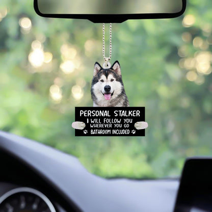 Alaskan Malamute Personal Stalker Car Hanging Ornament OO1057