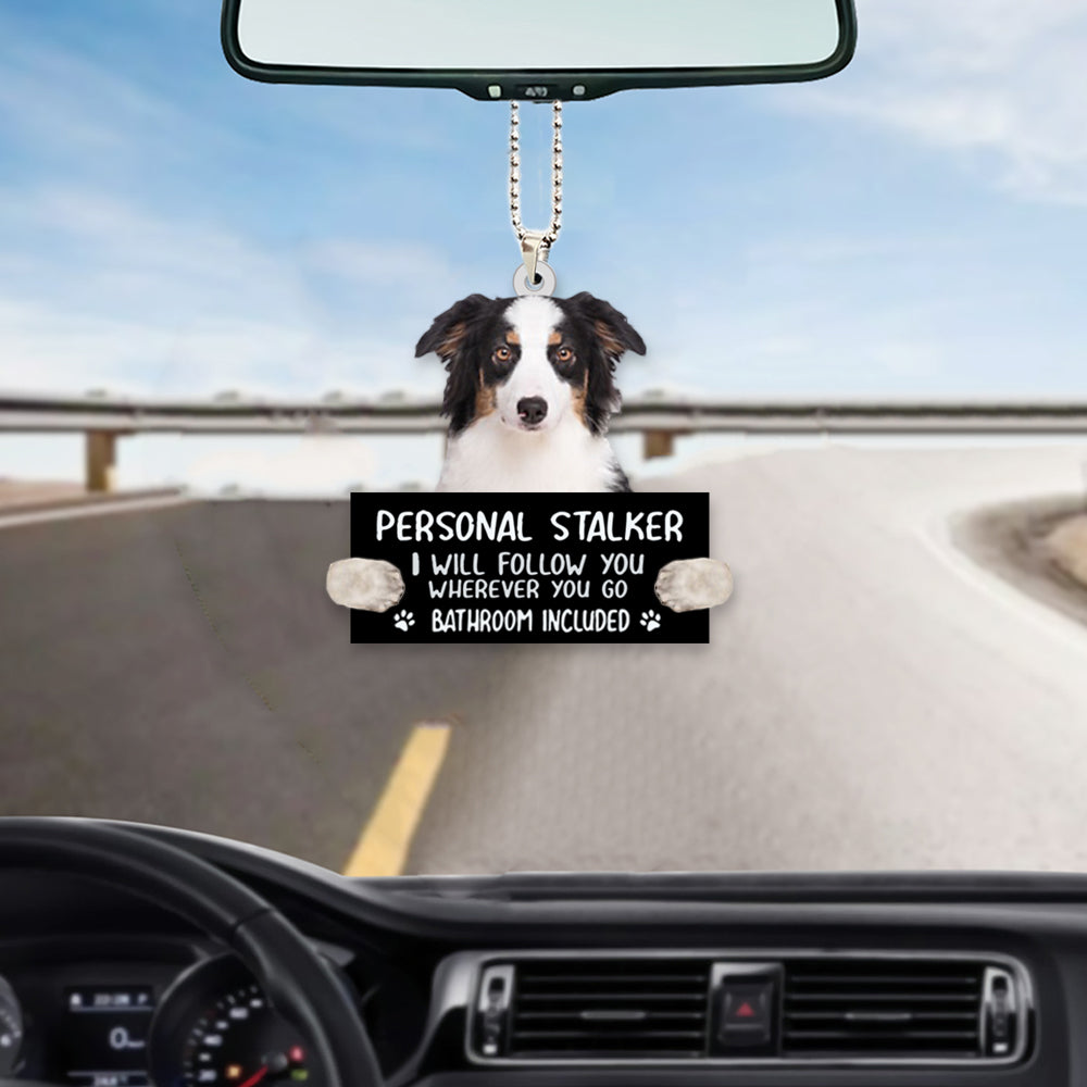 Australian Shepherd Personal Stalker Car Hanging Ornament SO1089