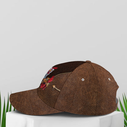 Funny Chicken Leather Style Baseball Cap Lasfour CO0876