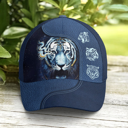 Navy Blue Darkness Moonlight Tiger Baseball Cap Lasfour CO0851