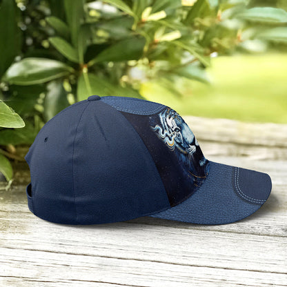 Navy Blue Darkness Moonlight Tiger Baseball Cap Lasfour CO0851