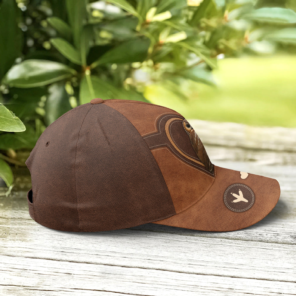 Love Owl Leather Style Baseball Cap Lasfour CO0721