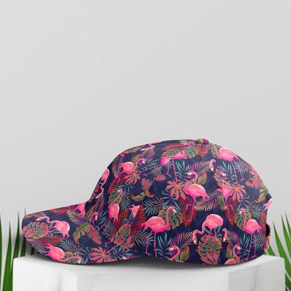 Flamingo Tropical Pattern Baseball Cap Lasfour CO0723