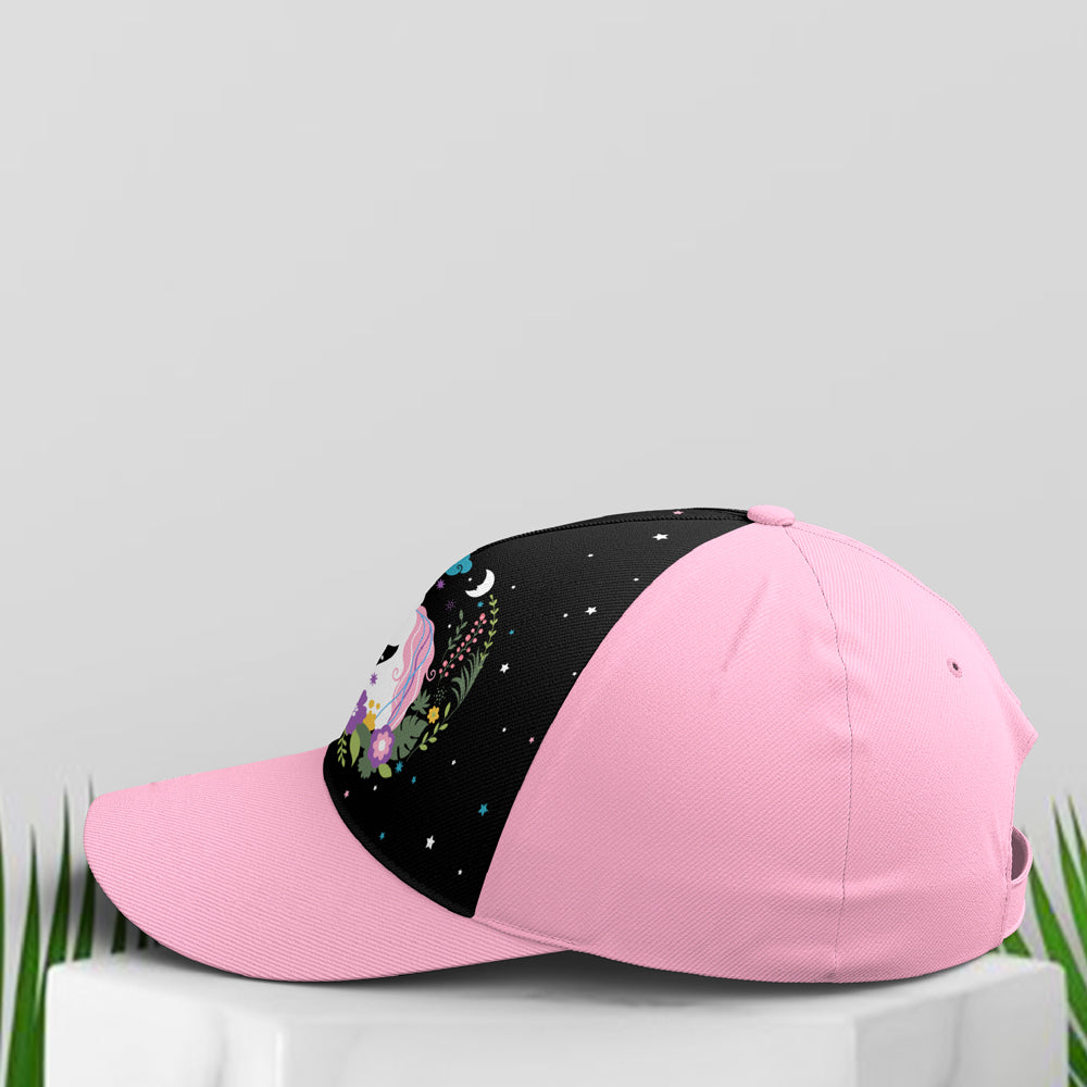 Floral Dreamy Unicorn Baseball Cap For Fantasy Creatures Lovers Lasfour CO0963