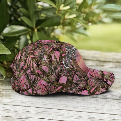 Pink Camouflaged Deer Hunting Baseball Cap Lasfour CO0748