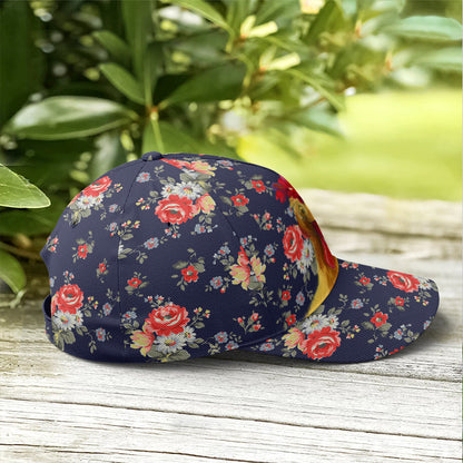 Floral Funny Rooster Baseball Cap Lasfour CO0880