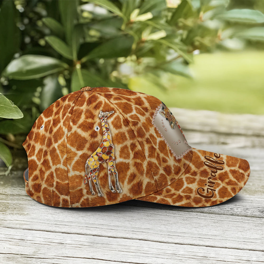 Baseball Cap For Giraffe Lovers Skin Pattern Lasfour CO0948