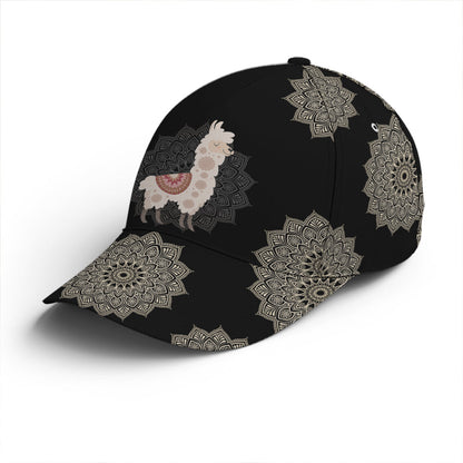 Llama Mandala Pattern Baseball Cap Lasfour CO0773