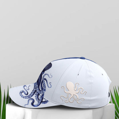 Baseball Cap For Octopus Lovers Two-tone Pattern Lasfour CO0943