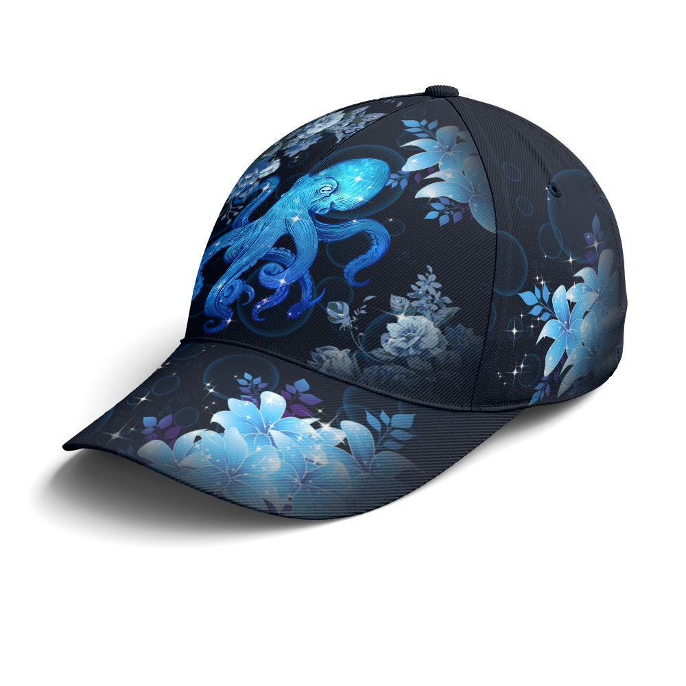 Baseball Cap For Octopus Lovers Vector Style Art Lasfour CO0743