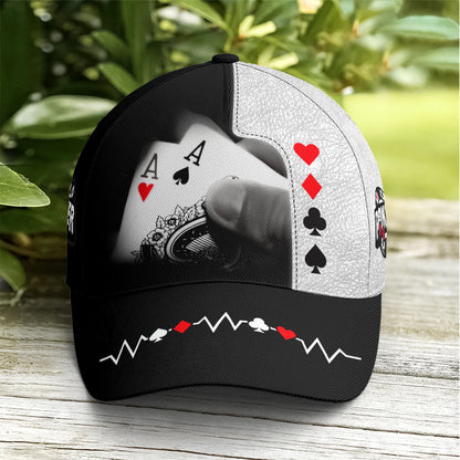 Poker The Aces Classic Leather Baseball Cap Lasfour CO0856