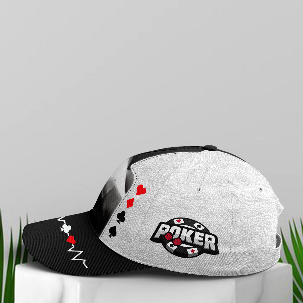 Poker The Aces Classic Leather Baseball Cap Lasfour CO0856