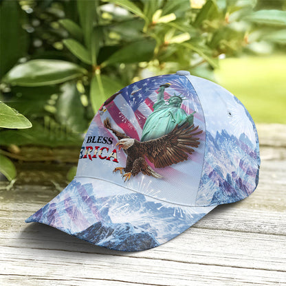 Baseball Cap For Eagle And US Flag Lovers Lasfour CO0958