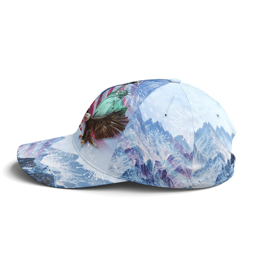 Baseball Cap For Eagle And US Flag Lovers Lasfour CO0958