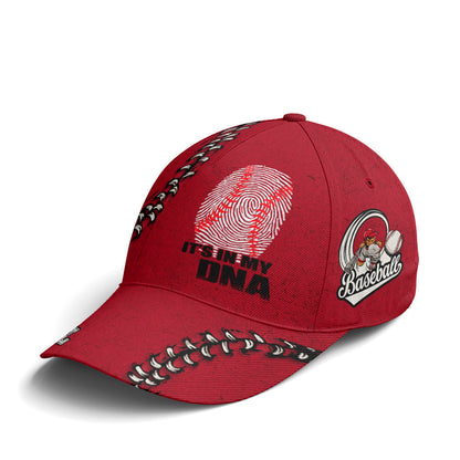 Red Cap It Is In My DNA For Baseball Lovers Lasfour CO0983