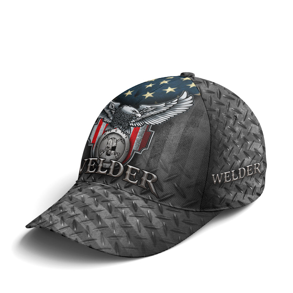 US Eagle Baseball Cap For Welder Metalic Style Lasfour CO0955