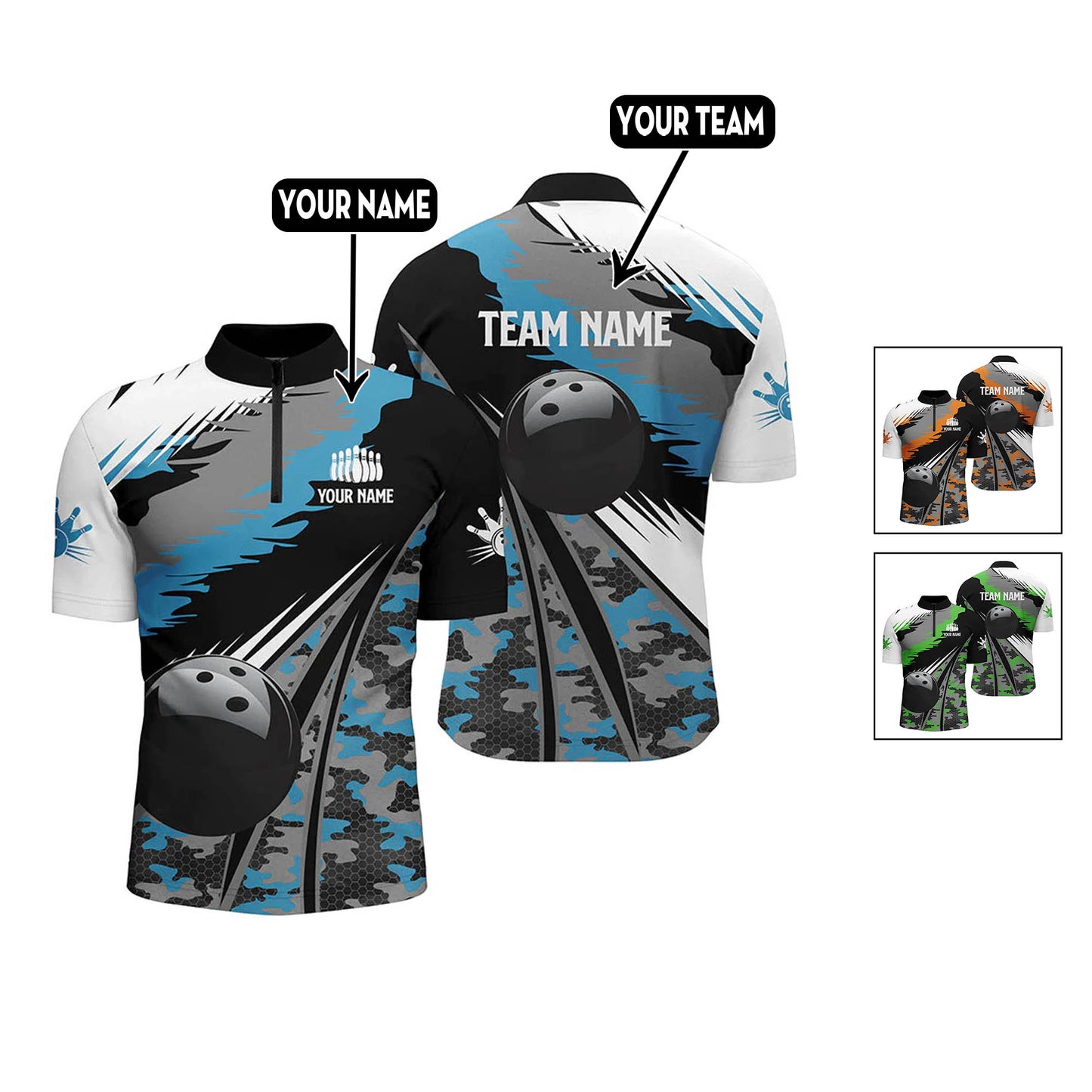 Custom Bowling Jersey For Team BO0182