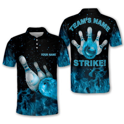 Custom Flame Bowling Jersey For Team BO0230