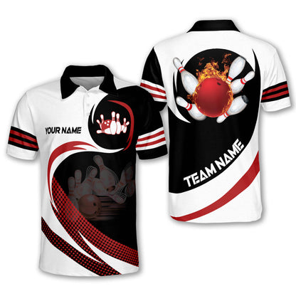 Custom Flame Bowling Jersey For Team BO0236