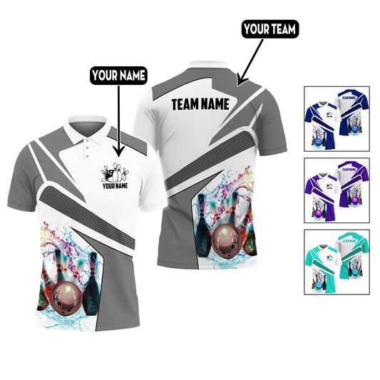 Custom Bowling Polo Shirts For Team BO0344