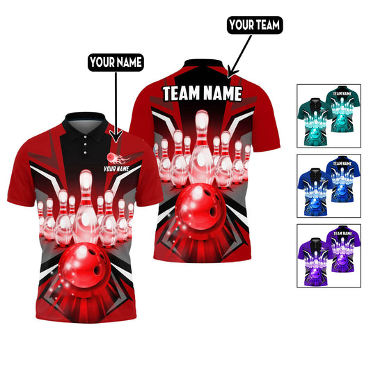 Custom Bowling Polo Shirts For Team BO0346