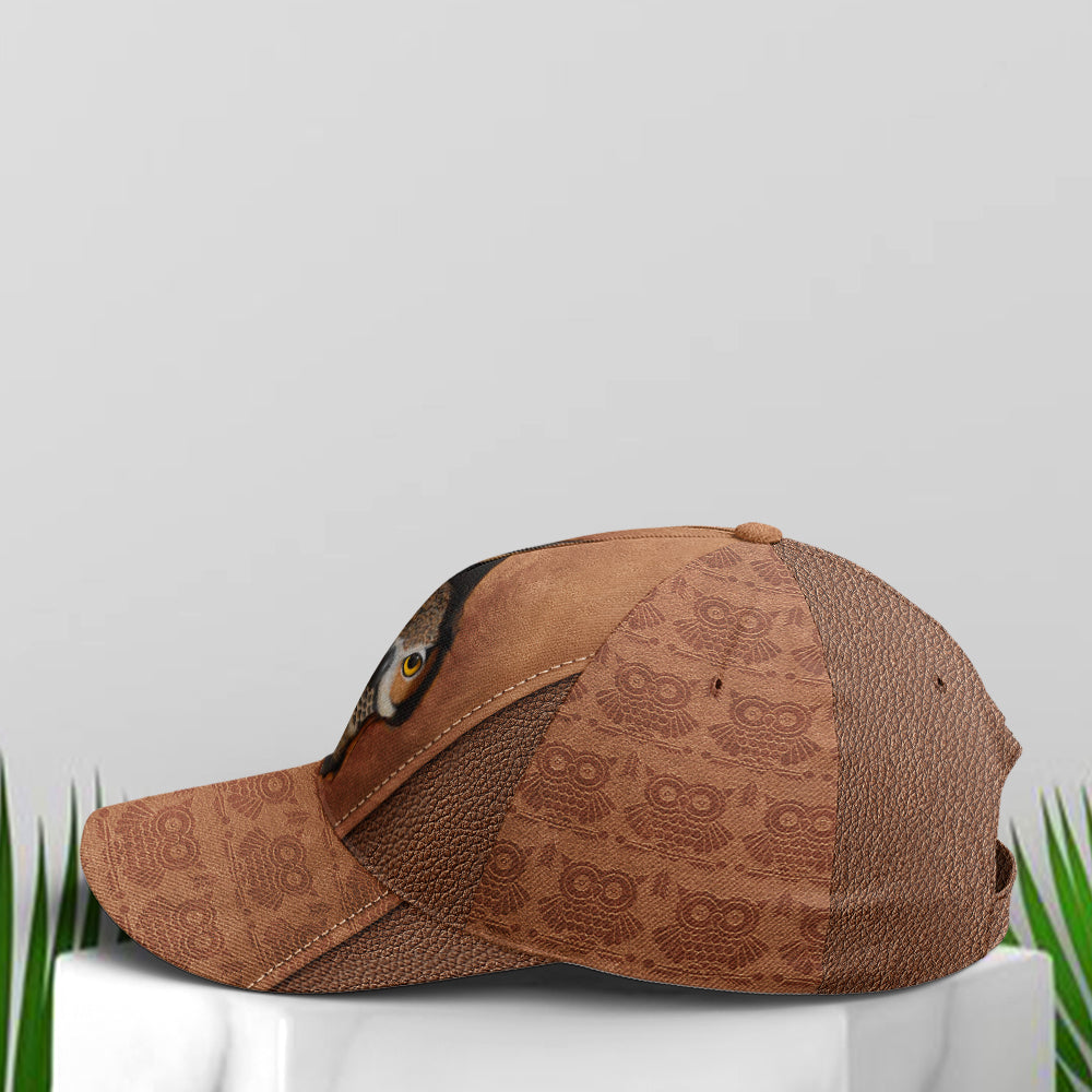 Owl Wood Style Baseball Cap Lasfour CO0924