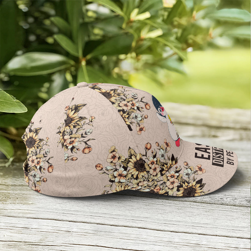 Floral Penguin Vintage Baseball Cap Lasfour CO0902