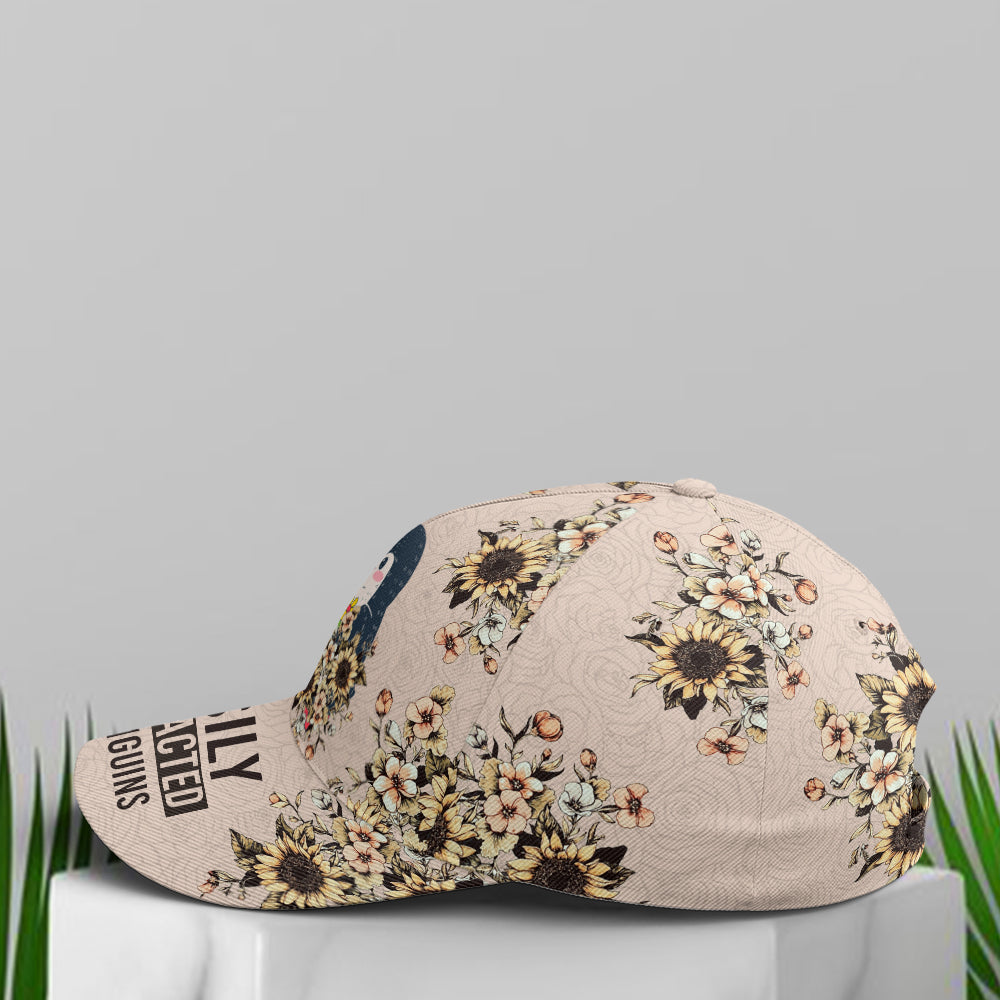 Floral Penguin Vintage Baseball Cap Lasfour CO0902