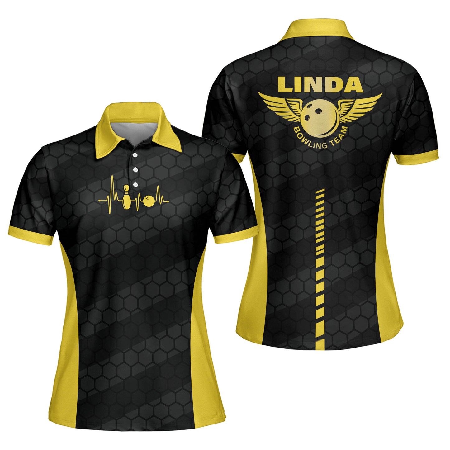 Custom Honeycomb Bowling Shirt Pattern BW0003