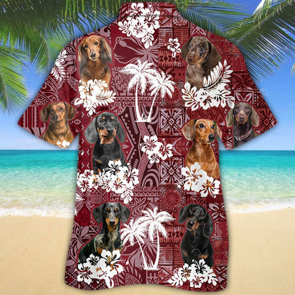 Dachshund Hawaiian Shirt, Cute Summer Hawaiian Shirt For Son Daughter SO0134