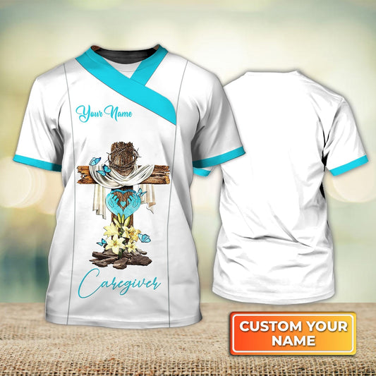 Custom Caregiver Nurse Shirts For Her Home Care Caregiver Uniform White Caregiver Presents TO1209