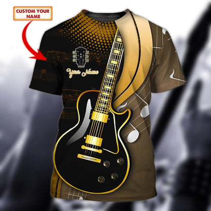 Personalized 3D Guitar Shirts Guitar Lovers, Sublimation Guitar Shirt With Name, Gift For Guitar Lover TO0202