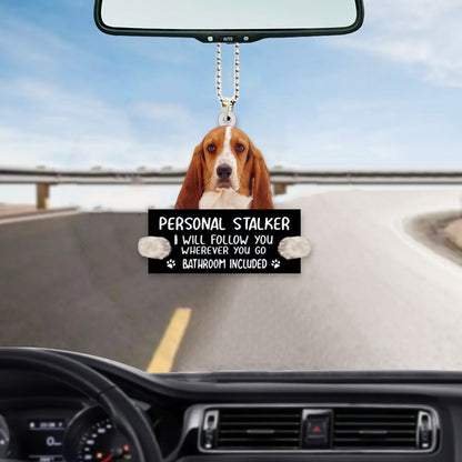 Basset Hound Personal Stalker Car Hanging Ornament OO1054