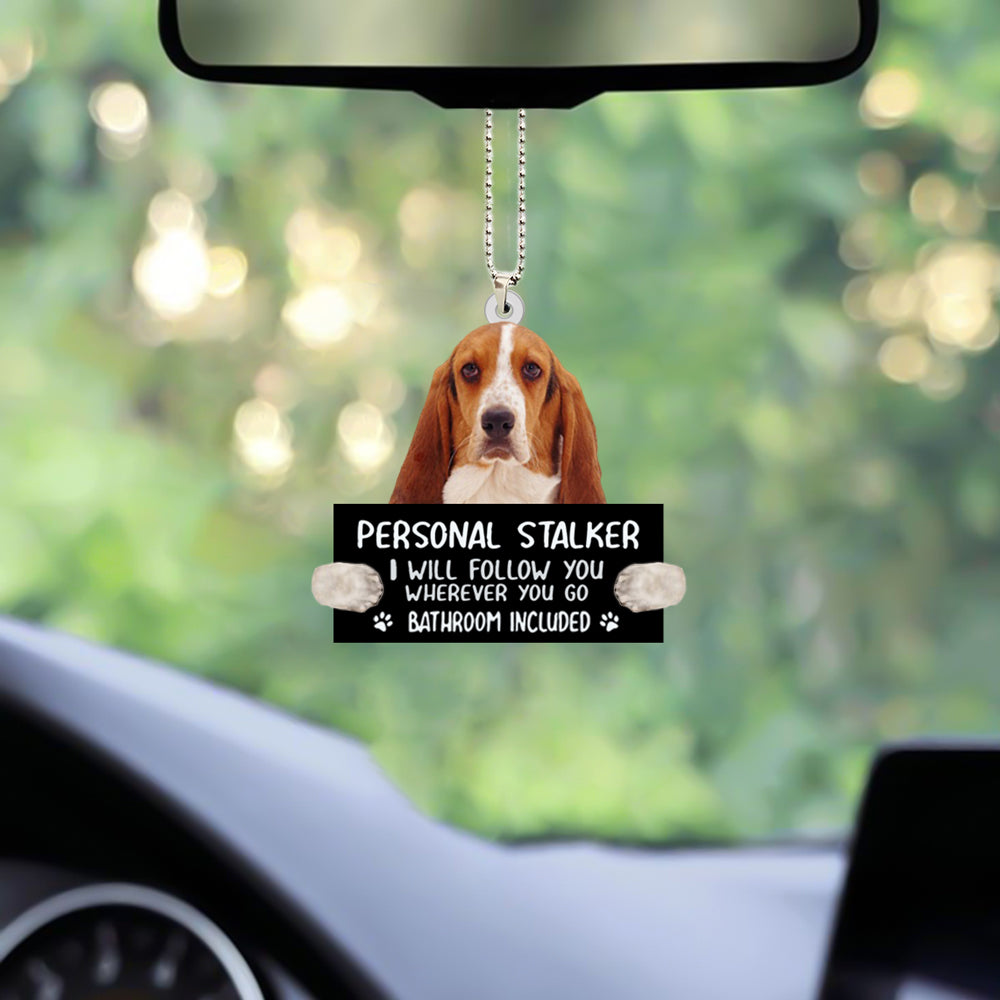 Basset Hound Personal Stalker Car Hanging Ornament OO1054