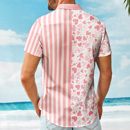 Be My Valentine - Personalized Photo Hawaiian Shirt HA0128