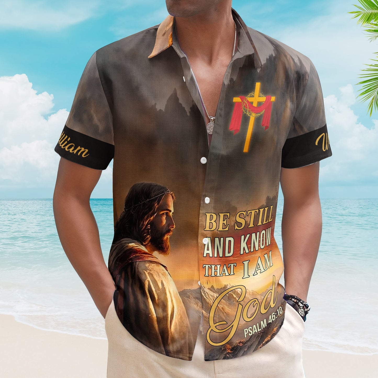 Be Still And Know That I Am God Hawaiian Shirt - Custom Hawaiian Shirts HA0103