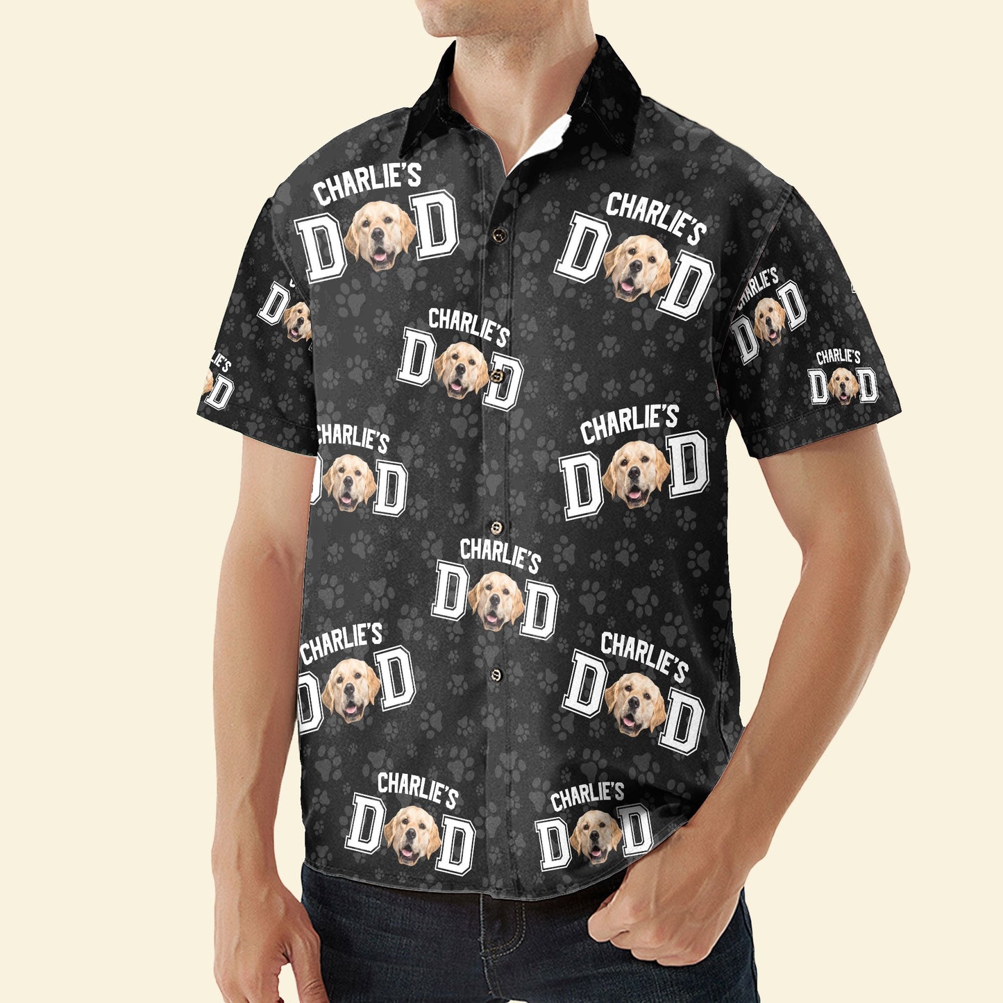 Best Dog Dad - Personalized Photo Hawaiian Shirt HA0018