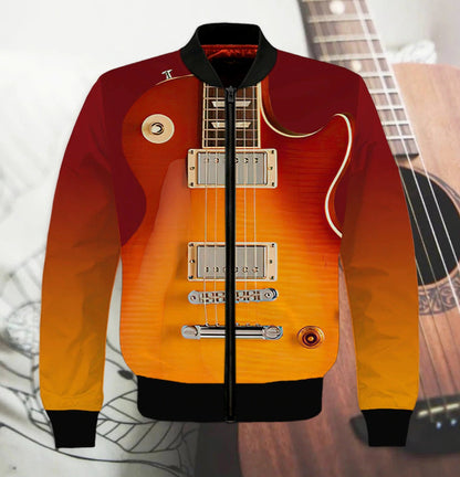 3D All Over Print Electric Guitar T Shirt, Guitar Lover 3D Hoodie Shirts, Gift For Guitar Men Woman TO0188