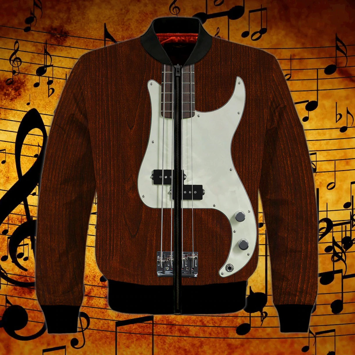 Bass Guitar 3D All Over Printing T Shirt For Guitar Lover, Best Quality Sublimation Shirts For Bass Guitar Men TO0187